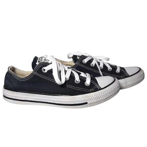 Converse Chuck Taylor All Star Canvas Unisex Low Top Black Sneakers Size M4 W6 - Picture 5 of 8